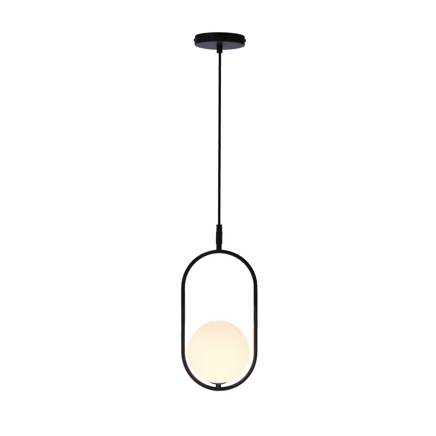 Lámpara colgante con cable CORDEL 1xG9/28W/230V negro