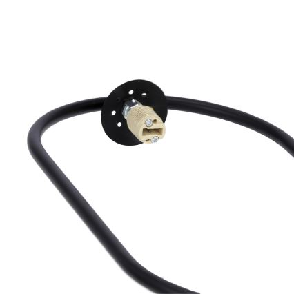 Lámpara colgante con cable CORDEL 1xG9/28W/230V negro
