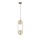 Lámpara colgante CORDEL 2xG9/28W/230V latón/beige ahumado