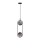 Lámpara colgante CORDEL 2xG9/28W/230V negro/negro ahumado