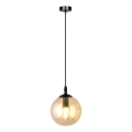Lámpara colgante COSMO 1xE14/10W/230V diá. 14 cm negro/beige