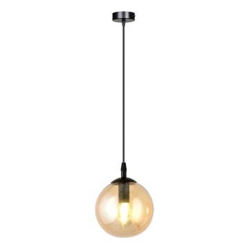 Lámpara colgante COSMO 1xE14/10W/230V diá. 14 cm negro/beige