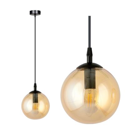 Lámpara colgante COSMO 1xE14/10W/230V diá. 14 cm negro/beige