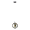 Lámpara colgante COSMO 1xE14/10W/230V diá. 14 cm negro/gris