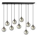 Lámpara colgante COSMO 9xE14/10W/230V negro/gris