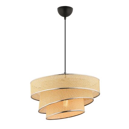 Lámpara Colgante Couper 1xE27/60W/230V Beige/Cromo Brillante