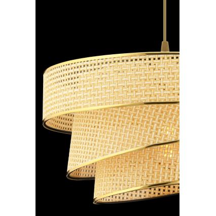 Lámpara colgante COUPER 1xE27/60W/230V beige/dorado