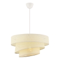 Lámpara colgante COUPER 1xE27/60W/230V blanca