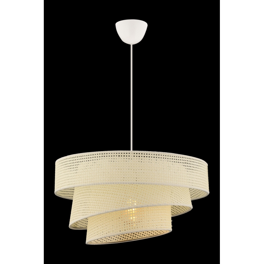 Lámpara colgante COUPER 1xE27/60W/230V blanca