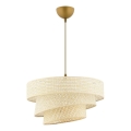 Lámpara colgante COUPER 1xE27/60W/230V color crema