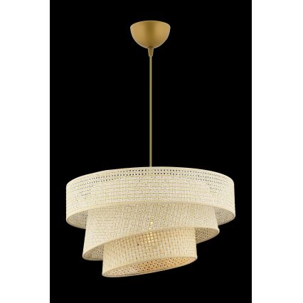 Lámpara colgante COUPER 1xE27/60W/230V color crema