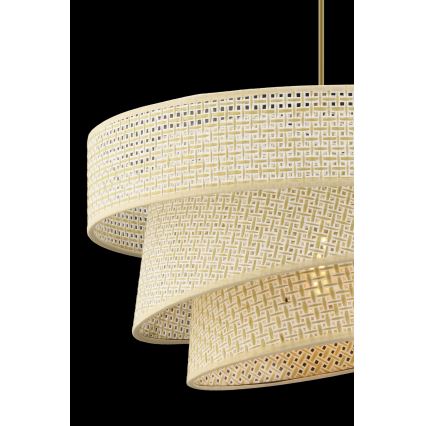 Lámpara colgante COUPER 1xE27/60W/230V color crema