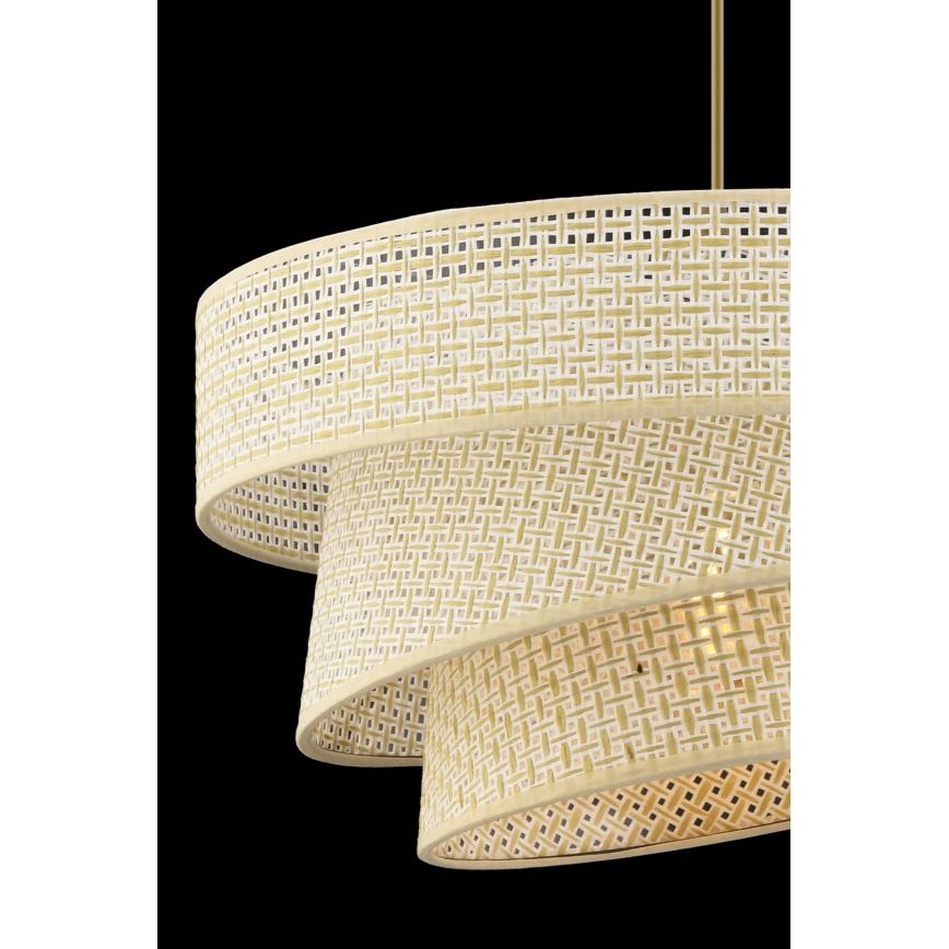 Lámpara colgante COUPER 1xE27/60W/230V color crema