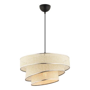 Lámpara colgante COUPER 1xE27/60W/230V crema/cromo brillante