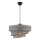 Lámpara colgante COUPER 1xE27/60W/230V gris/cromo brillante