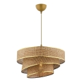 Lámpara colgante COUPER 1xE27/60W/230V marrón/oro