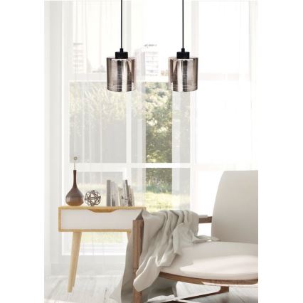 Lámpara colgante COX 2xE27/60W/230V