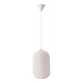 Lámpara colgante CRESTO 1xE27/40W/230V blanca