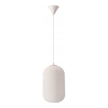 Lámpara colgante CRESTO 1xE27/40W/230V blanca