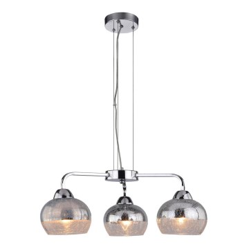 Lámpara colgante CROMINA 3xE27/60W/230V