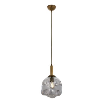Lámpara colgante CRUMPLED 1xE27/40W/230V bronce ahumado