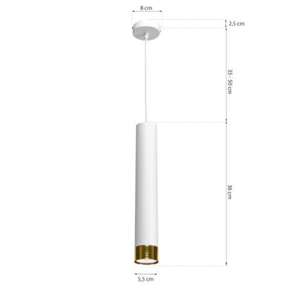 Lámpara colgante DANI 1xGU10/8W/230V