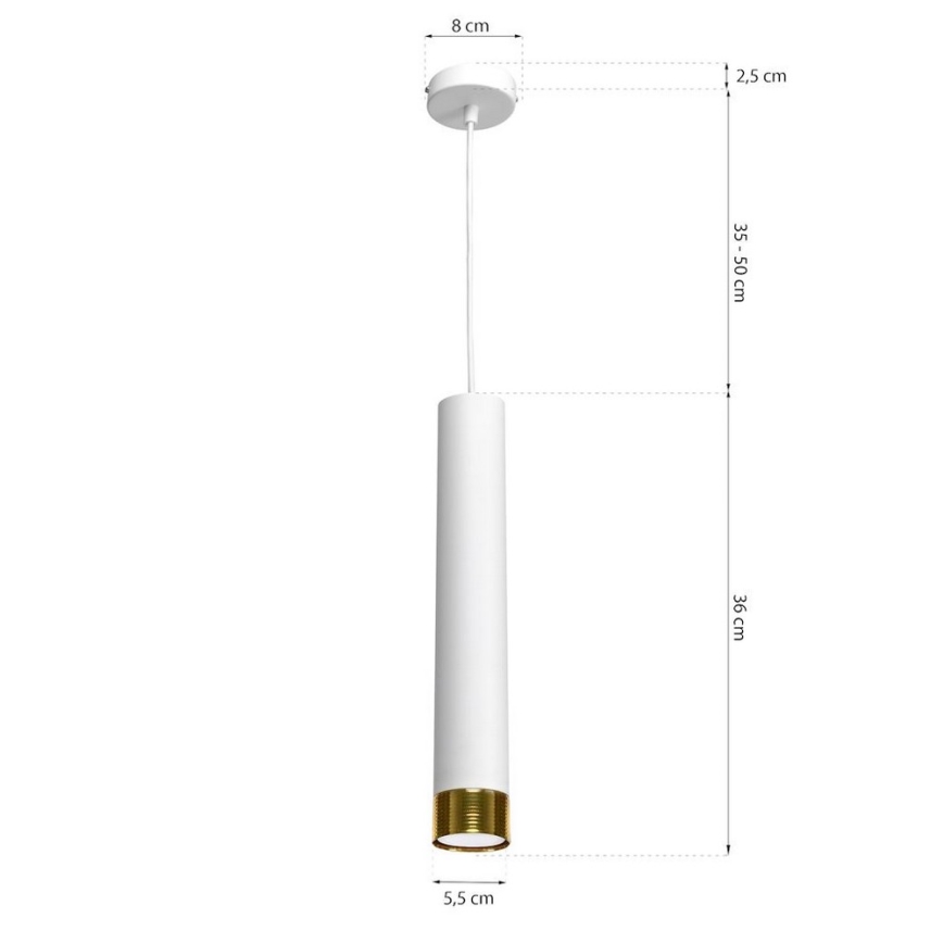 Lámpara colgante DANI 1xGU10/8W/230V