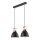 Lámpara colgante DANIELLE 2xE27/60W/230V haya