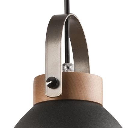 Lámpara colgante DANIELLE 3xE27/60W/230V haya