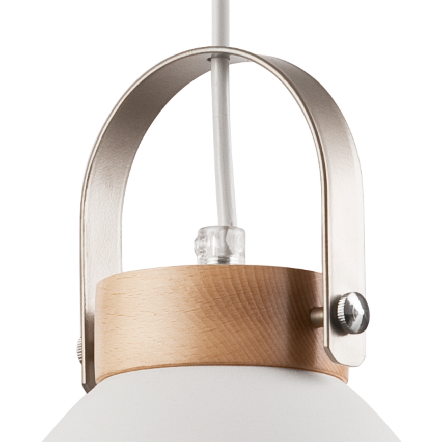 Lámpara colgante con cable DANIELLE 2xE27/60W/230V haya