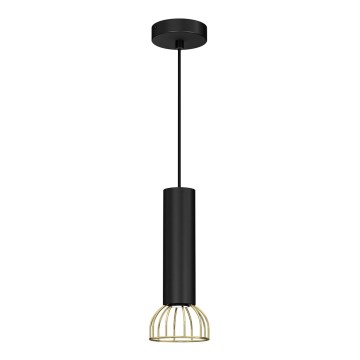 Lámpara colgante DANTE 1xGU10/25W/230V negro/dorado