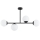 Lámpara colgante de barra GLORIS 4xE14/10W/230V negra