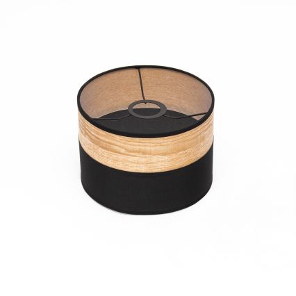 Lámpara colgante de cable ALBA 1xE27/15W/230V Ø 20 cm negro/marrón