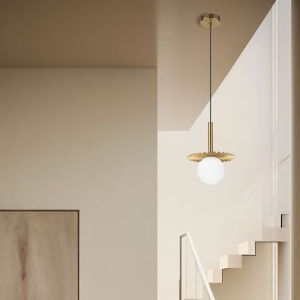Lámpara colgante de cable CHITA 1xG9/5W/230V dorada