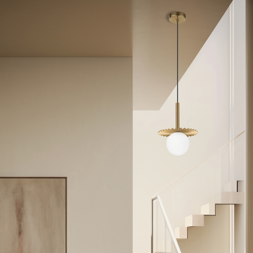 Lámpara colgante de cable CHITA 1xG9/5W/230V dorada