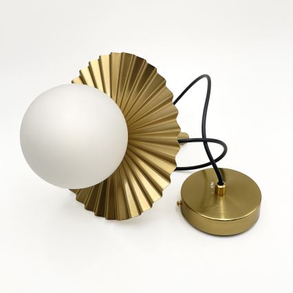 Lámpara colgante de cable CHITA 1xG9/5W/230V dorada