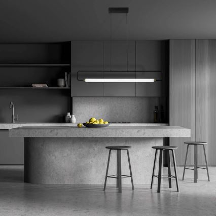 Lámpara colgante de cable FELICJA LED/30W/230V 4000K negra