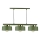 Lámpara colgante de cable IGNIA 3xE27/60W/230V, verde