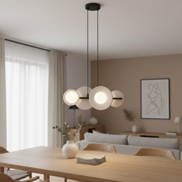 Lámpara colgante de cable MODELO 4xG9/8W/230V blanca