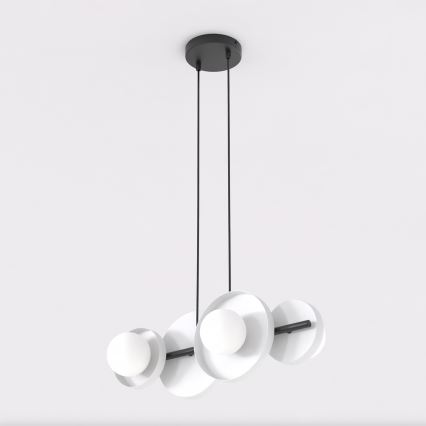 Lámpara colgante de cable MODELO 4xG9/8W/230V blanca