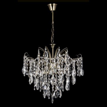 Lámpara colgante de cristal 4xE27/60W/230V