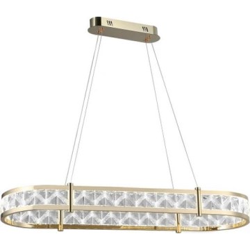 Lámpara colgante de cristal LED regulable en cable ENRIQUE LED/50W//230V 3000-6000K + mando a distancia