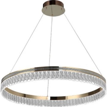 Lámpara colgante de cristal LED regulable en cable THALIA LED/55W/230V 3000-6000K, diámetro 80 cm + mando a distancia