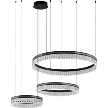 Lámpara colgante de cristal LED regulable THALIA LED/120W/230V 3000-6000K + control remoto