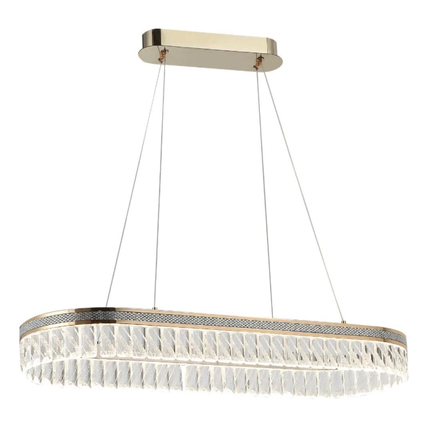 Lámpara colgante de cristal LED regulable THALIA LED/50W/230V 3000-6000K + mando a distancia