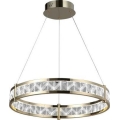 Lámpara colgante de cristal regulable con cable ENRIQUE LED/55W//230V 3000-6000K Ø 80 cm + mando a distancia