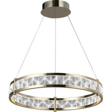 Lámpara colgante de cristal regulable con cable ENRIQUE LED/55W//230V 3000-6000K Ø 80 cm + mando a distancia