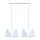 Lámpara colgante DIAMENT 2xE27/60W/230V blanco