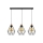 Lámpara colgante DIAMENT 3xE27/60W/230V roble