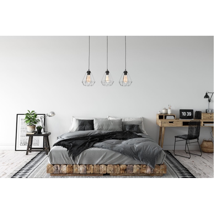 Lámpara colgante DIAMENT MINI 3xE27/60W/230V
